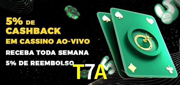 Promoções do cassino ao Vivo T7A